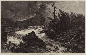 Una tormenta en las montañas bávaras de Albert August Zimmermann